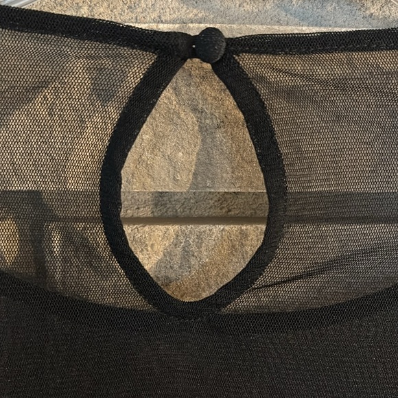 INC International Concepts Black and White  Long Sleeve Blouse - Picture 6 of 9